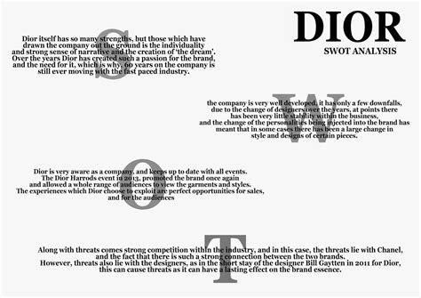 dior swot analysis|Dior weaknesses.